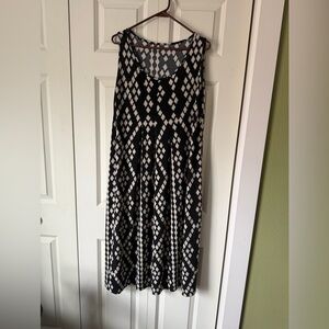 Black and White Geometric Print dress
